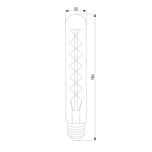картинка Elektrostandard Ретро лампа Эдисона T32 60W E27 BX113