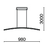 картинка Maytoni Подвесной светильник Изгиб / Curve 3000-4000К 15Вт