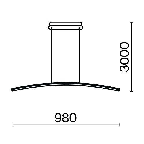 картинка Maytoni Подвесной светильник Изгиб / Curve 3000-4000К 15Вт