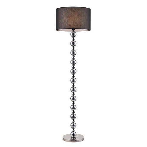 картинка LUMION 8079/1F NEOCLASSI LN26 467 хром/черный металл/текстиль Торшер E27 1*60W 220V NAVILA
