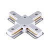 картинка NOVOTECH 135145 PORT NT22 233 белый Соединитель с токопроводом "X" для однофазного двухжильного шино