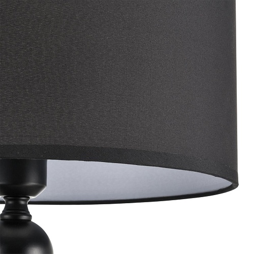 картинка LUMION 8078/1F NEOCLASSI LN26 467 черный, металл/текстиль Торшер E27 1*60W 220V TAPIA