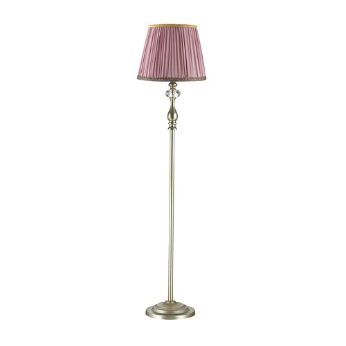 картинка ODEON LIGHT 3393/1F CLASSIC ODL17 649 мат.золото/абажур ткань/хрусталь Торшер E14 40W 220V GAELLORI