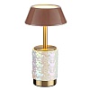 картинка ODEON LIGHT 5454/6TL L-VISION ODL_EX26 010 светлая бронза/кофейный/жемчужный/металл/керамика Настоль