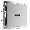 картинка WERKEL Розетка HDMI серебряный WL06-60-11