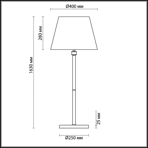 картинка LUMION 4429/1F NEOCLASSI (В 2-Х КОРОБКАХ) LN26 072 античная латунь, бежевый Торшер E14 1*40W 220V MO
