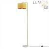 картинка LUMION 8072/1F NEOCLASSI LN26 464 золото/желтый,  металл/камень/текстиль Торшер E27 1*60W 220V VELVE