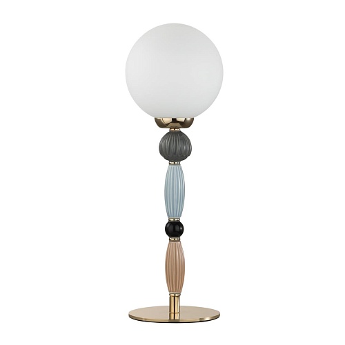 картинка ODEON LIGHT 5405/1T MODERN ODL_EX24 125 золотой/коричневый/голубой/белый матов./металл/керамика/стек