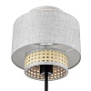 картинка LUMION 8043/1T MODERNI LN26 338 черный/серый/бежевый, металл/текстиль/ротанг Настольная лампа Е27 1*