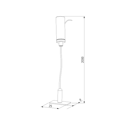 картинка Elektrostandard Mini Magnetic Набор для подвеса Round 2м 85201/00