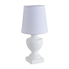 картинка LUMION 8163/1T CLASSI LN26 483 белый, керамика/текстиль Настольная лампа E14 1*40W 220V BIANKA