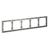 картинка Рамка пластиковая VOLTUM S70 на 5 постов, (сталь)