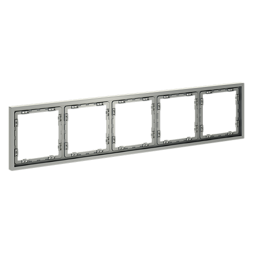 картинка Рамка пластиковая VOLTUM S70 на 5 постов, (сталь)