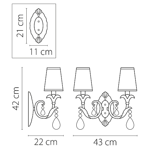 картинка Lightstar Бра Cappa  691622