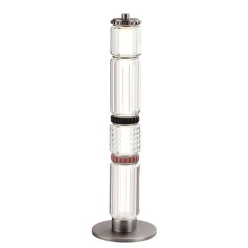 картинка ODEON LIGHT 5456/15TL L-VISION ODL_EX26 045 темный сатин.никель/терракот/черный Настольная лампа LED