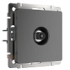 картинка WERKEL ТВ-розетка оконечная (графит рифленый) W1183004