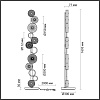 картинка ODEON LIGHT 5412/68FL L-VISION ODL_EX23 143 золотой/разноцветный металл/стекло Торшер LED 68W 4000K 