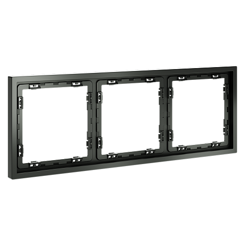 картинка Рамка пластиковая VOLTUM S70 на 3 поста, (титан)