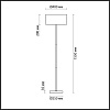 картинка LUMION 3745/2F MODERNI LN26 525 никель/белый, металл/текстиль Торшер E27 2*60W 220V NIKKI