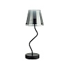 картинка LUMION 6570/1T MODERNI LN26 212 черный/дымчатый/металл/стекло Настольная лампа G9 1*20W 220V SMOKY