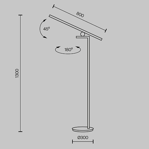 картинка Maytoni Напольный светильник (торшер) Эмпатия / Empathy 3000К 26Вт