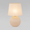 картинка TK Lighting Настольный светильник с тканевым абажуром 5591 Santana Ecru