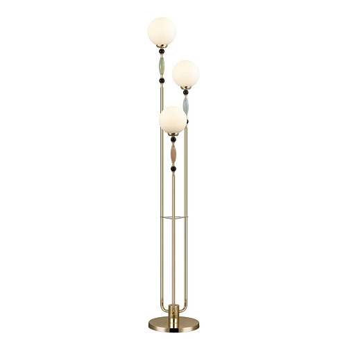 картинка ODEON LIGHT 5405/3F MODERN ODL_EX24 125 золотой/корич./голубой/зеленый/белый матов./металл/керамика/