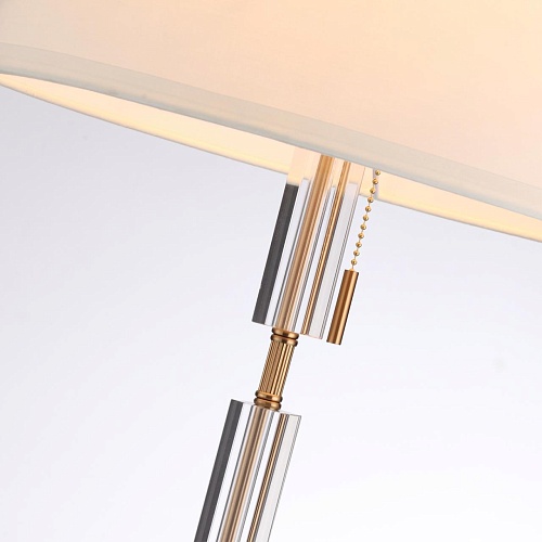картинка ODEON LIGHT 4894/1F MODERN ODL_EX22 161 бронзовый/белый/абажур ткань Торшер E27 1*60W LONDON