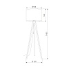 картинка TK Lighting Напольный светильник с тканевым абажуром 16021 Grand TK