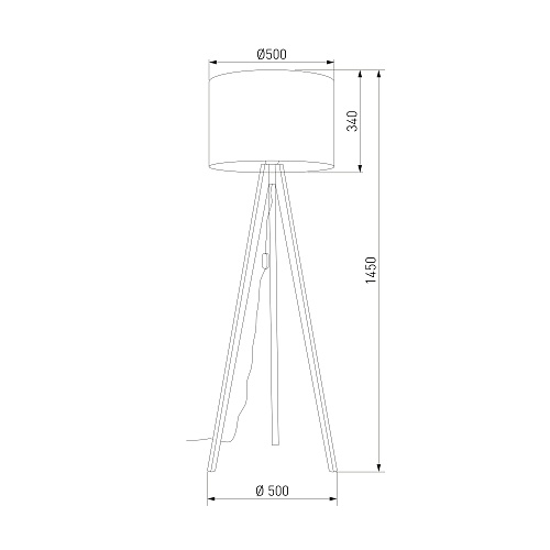 картинка TK Lighting Напольный светильник с тканевым абажуром 16021 Grand TK