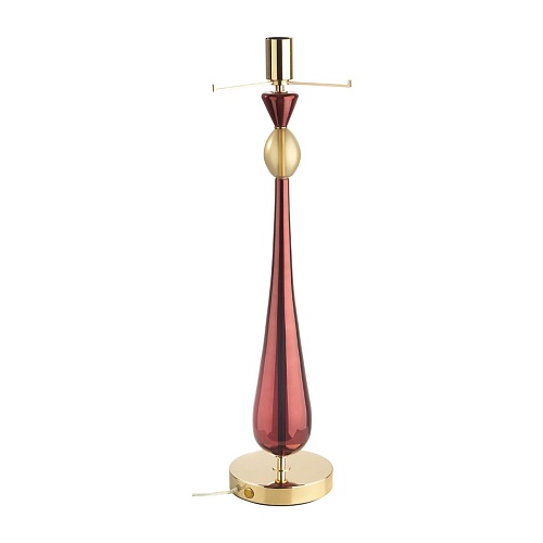 картинка ODEON LIGHT 4868/1T STANDING ODL_EX22 157 золотой/бордовый/стекло База для высокой лампы E27 1*60W T