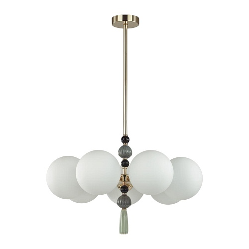 картинка ODEON LIGHT 5405/7 MODERN ODL_EX24 125 золотой/серый/зеленый/белый матов./металл/керамика/стекло Люс