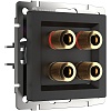картинка WERKEL Акустическая розетка (черный матовый) W1185008