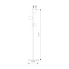 картинка TK Lighting Напольный светильник со стеклянными плафонами 5717 Estera