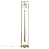 картинка ODEON LIGHT 5432/1F MODERN ODL_EX25 089 золотой(под латунь)/стекло/кисточка/агат Торшер E14 1*40W FI
