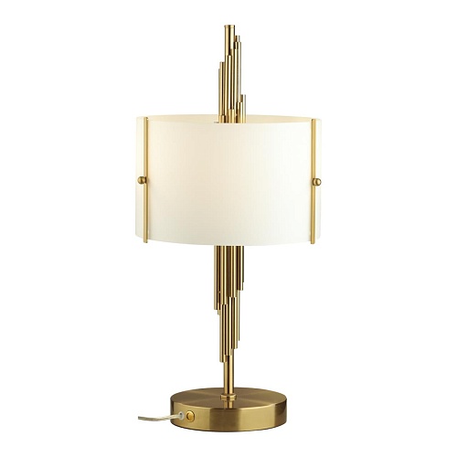 картинка ODEON LIGHT 5415/2T MODERN ODL_EX23 151 бронзовый/белый матовый/металл/стекло Настольная лампа E27 2