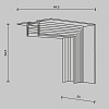 картинка Maytoni Коннектор угловой внутренний, встраиваемый под ГКЛ 12,5 мм Basity, черный