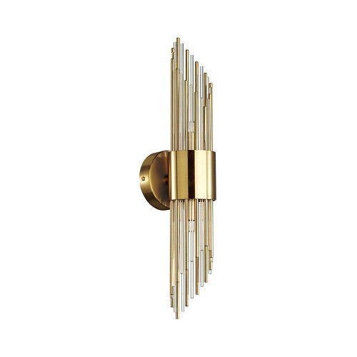 картинка ODEON LIGHT 4847/2W HALL ODL21 420 золото/металл/стекло Бра G9 2*40W FLAMBI