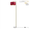 картинка LUMION 8073/1F NEOCLASSI LN26 464 золото/бордовый, металл/камень/текстиль Торшер E27 1*60W 220V VELV