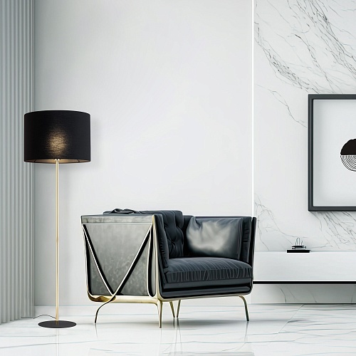 картинка TK Lighting Напольный светильник с тканевым абажуром 16029 Umberto