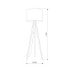 картинка TK Lighting Напольный светильник с тканевым абажуром 16007 Grand