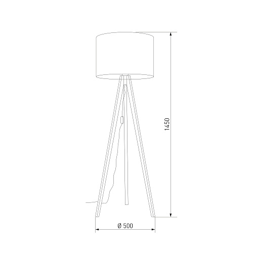 картинка TK Lighting Напольный светильник с тканевым абажуром 16007 Grand