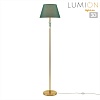 картинка LUMION 8275/1F CLASSI LN26 049 латунь/зеленый, металл/керамика/ткань Торшер Е27 1*60W 220V VERMONT