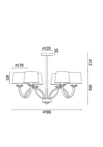 картинка Freya Люстра Тина / Tina