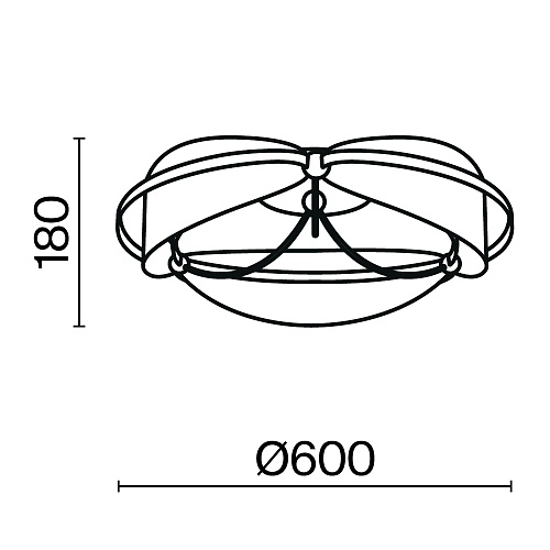 картинка Maytoni Потолочный светильник Бриз / Breeze 3000К 45Вт