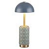 картинка ODEON LIGHT 5452/5TLA L-VISION ODL_EX26 010 светлая бронза/синий/зеленый/металл/керамика Настольная 