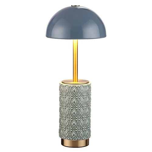 картинка ODEON LIGHT 5452/5TLA L-VISION ODL_EX26 010 светлая бронза/синий/зеленый/металл/керамика Настольная 