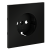 картинка Voltum Накладка для розетки с заземлением, S70 (черный матовый)
