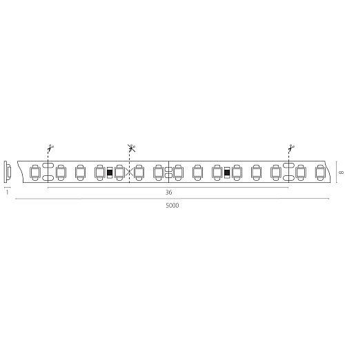 картинка Lightstar Лента  белого свечения 24V   420824
