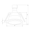 картинка Elektrostandard Встраиваемый точечный светильник 25010/01